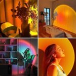 Sunset Lamp – Lampe Projecteur Coucher de Soleil Romantique (LED, 16 couleurs, rotation 180°)