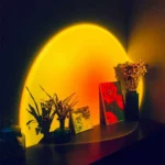 Sunset Lamp – Lampe Projecteur Coucher de Soleil Romantique (LED, 16 couleurs, rotation 180°)