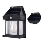 Applique Murale Solaire LED Tungstène - Étanche IP65 & Capteur de Mouvement