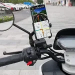 Support Téléphone Moto Vélo 360° – Fixation Guidon Universelle Antichoc & Sécurisée