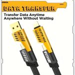 Multi USB Charger Cable：4-in-1 USB Fast Charging & Data Sync
